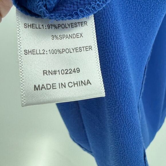 NWT Brixon Ivy Women's Sleeveless Lace Blouse Size Medium Blue Keyhole Back - Picture 5 of 10